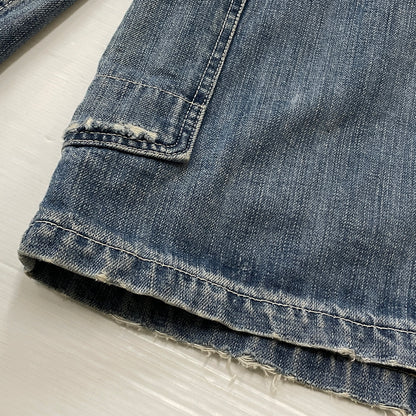 【現状渡し品】【メンズ】 JOUNAL STANDARD ジャーナル スタンダード USED PROCESSING NOCOLLAR COVERALL ユーズド 加工 ノーカラーカバーオール アウター 147-260830-sa-09-tei サイズ：M カラー：インディゴ 万代Net店