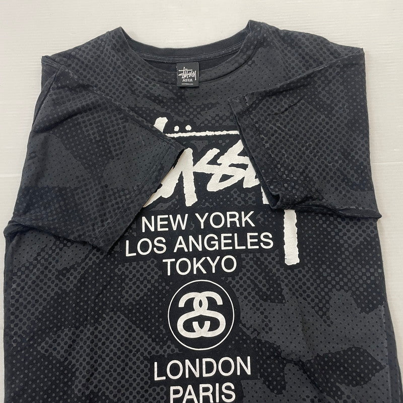 【中古品】【メンズ】 STUSSY ステューシー 00's S/S TEE 2000年代 ショートスリーブ Ｔシャツ 半袖 トップス 142-260618-sa-16-tei サイズ：M カラー：ブラック 万代Net店