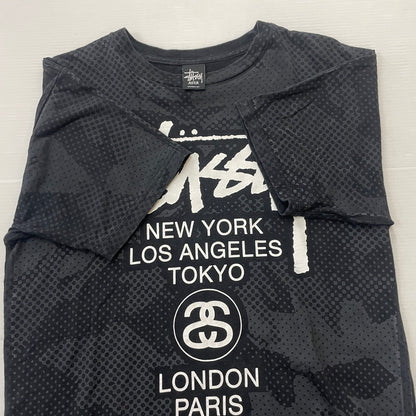 【中古品】【メンズ】 STUSSY ステューシー 00's S/S TEE 2000年代 ショートスリーブ Ｔシャツ 半袖 トップス 142-260618-sa-16-tei サイズ：M カラー：ブラック 万代Net店
