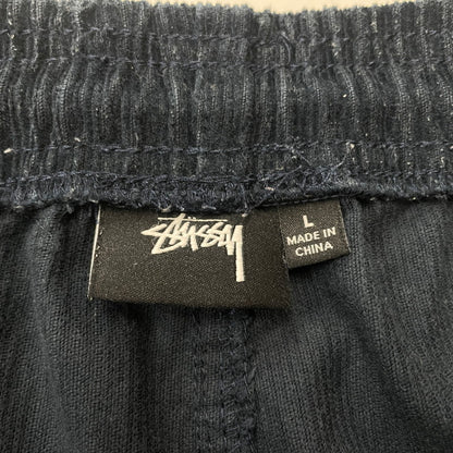 【中古品】【メンズ】 STUSSY ステューシー CORDUROY PANTS コーデュロイ パンツ ボトムス 153-260618-sa-25-tei サイズ：L カラー：ネイビー 万代Net店