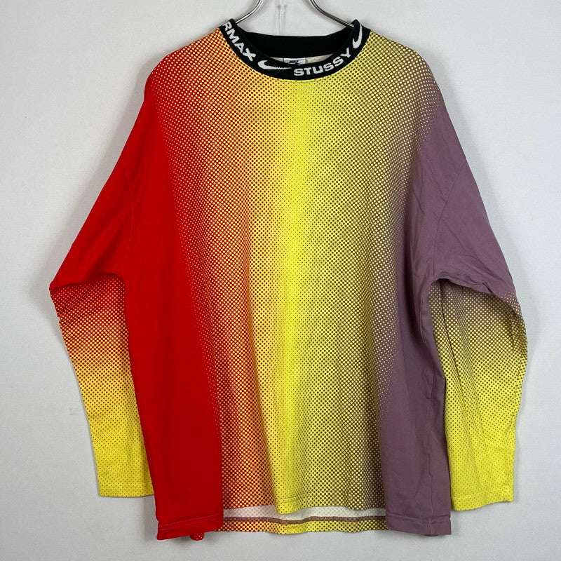 【中古品】【メンズ】 STUSSY ステューシー × NIKE ナイキ 別注コラボ L/S TOP DO5308-902 ロングスリーブ トップス マルチカラー 142-260615-sa-10-tei サイズ：XL カラー：マルチ 万代Net店
