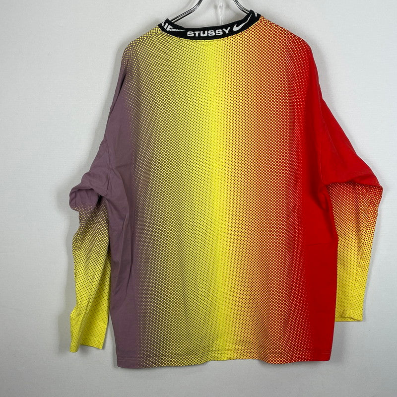【中古品】【メンズ】 STUSSY ステューシー × NIKE ナイキ 別注コラボ L/S TOP DO5308-902 ロングスリーブ トップス マルチカラー 142-260615-sa-10-tei サイズ：XL カラー：マルチ 万代Net店