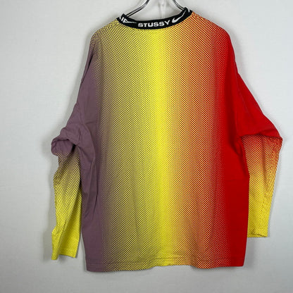 【中古品】【メンズ】 STUSSY ステューシー × NIKE ナイキ 別注コラボ L/S TOP DO5308-902 ロングスリーブ トップス マルチカラー 142-260615-sa-10-tei サイズ：XL カラー：マルチ 万代Net店