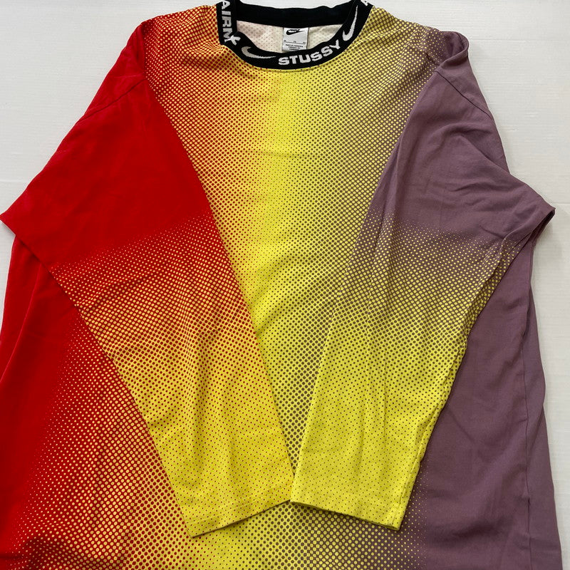 【中古品】【メンズ】 STUSSY ステューシー × NIKE ナイキ 別注コラボ L/S TOP DO5308-902 ロングスリーブ トップス マルチカラー 142-260615-sa-10-tei サイズ：XL カラー：マルチ 万代Net店
