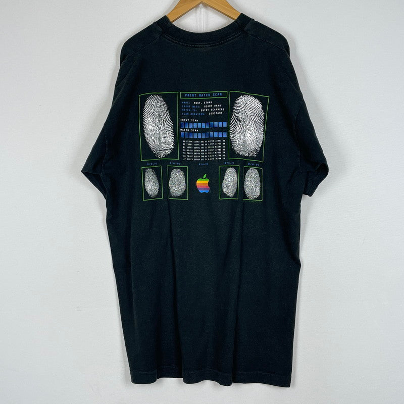 【中古品】【メンズ】 UNKNOWN 90's APPLE アンノウン 90年代 アップル × MISSION IMPOSSIBLE ミッションインポッシブル 別注コラボ EXPECT THE IMPOSSIBLE エクスペクト ザ インポッシブル 半袖 トップス 145-260615-sa-07-tei サイズ：不明 カラー：ブラック 万代Net店