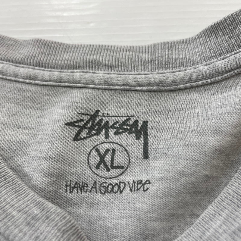 【中古品】【メンズ】 STUSSY ステューシー 90’s WORLDWIDE TEE 90年代 ワールドワイド Ｔシャツ 半袖 トップス 142-260618-sa-17-tei サイズ：XL カラー：グレー 万代Net店