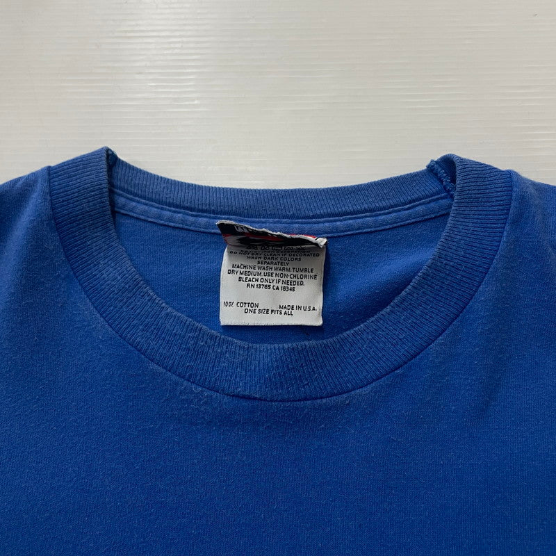 【中古品】【メンズ】 MARLBORO マルボロ UNLIMITED WOLF TEE アンリミテッド ウルフ Ｔシャツ 半袖 トップス 145-260615-sa-08-tei サイズ：フリーサイズ カラー：ブルー 万代Net店