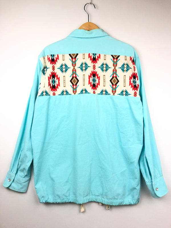 【中古品】【メンズ】 AiE エーアイイー Open Collar Corduroy Shirt オープンカラーコーデュロイシャツ トップス 140-260819-SH-16-hon サイズ：S カラー：ライトブルー 万代Net店