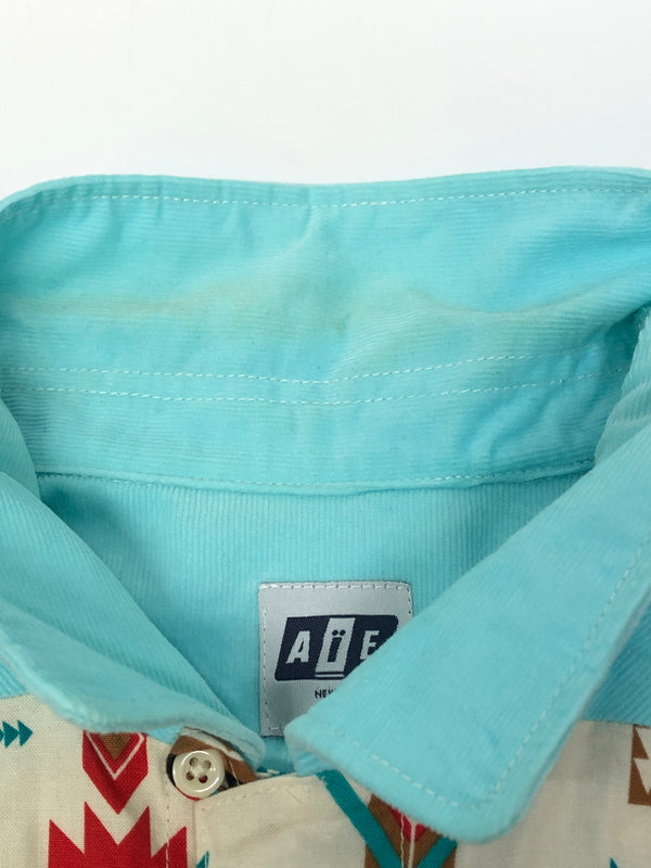 【中古品】【メンズ】 AiE エーアイイー Open Collar Corduroy Shirt オープンカラーコーデュロイシャツ トップス 140-260819-SH-16-hon サイズ：S カラー：ライトブルー 万代Net店