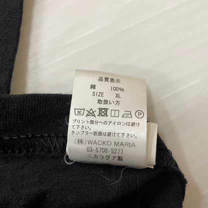 【中古品】【メンズ】 WACKO MARIA ワコマリア HOLLYWOOD CHAINSAW HOOKERS18 ハロー ウッド チェンソー 半袖 トップス 140-260615-sa-05-tei サイズ：XL カラー：ブラック 万代Net店