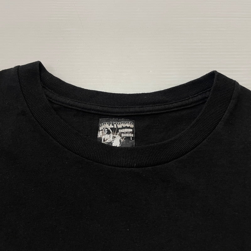 【中古品】【メンズ】 WACKO MARIA ワコマリア HOLLYWOOD CHAINSAW HOOKERS18 ハロー ウッド チェンソー 半袖 トップス 140-260615-sa-05-tei サイズ：XL カラー：ブラック 万代Net店