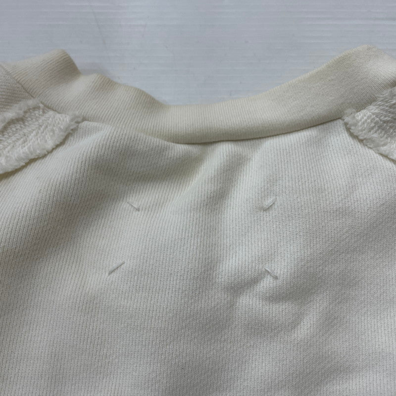 【中古品】【メンズ】 MAISON MARGIELA メゾン マルジェラ GRAPHIC PRINT SWEAT S30GU0083 グラフィック ペイント スウェット 長袖 トップス 141-260615-sa-09-tei サイズ：50 カラー：ホワイト 万代Net店