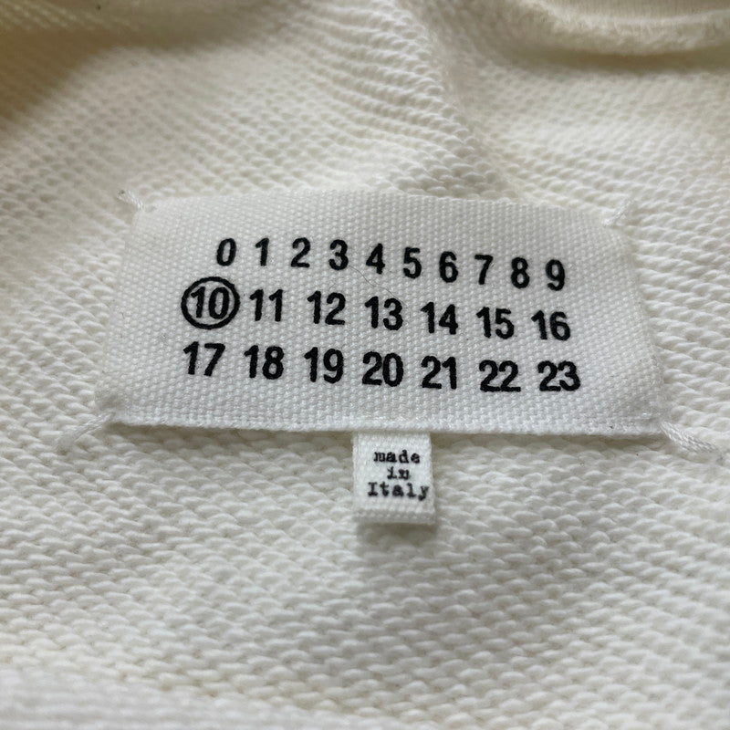 【中古品】【メンズ】 MAISON MARGIELA メゾン マルジェラ GRAPHIC PRINT SWEAT S30GU0083 グラフィック ペイント スウェット 長袖 トップス 141-260615-sa-09-tei サイズ：50 カラー：ホワイト 万代Net店