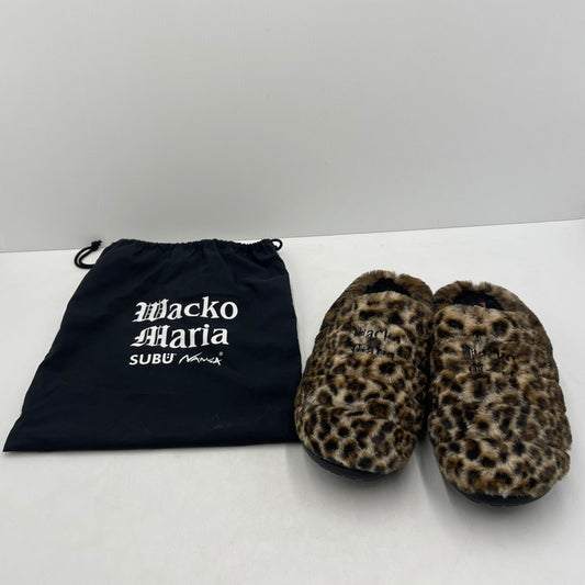 【中古品】【メンズ】 WACKO MARIA ワコマリア NANGA SUBU LEOPARD FUR AURORA WINTER SANDALS ナンガ スブ レオパード オーロラ ウィンター サンダル 靴 164-260619-sa-07-tei サイズ：3 カラー：レオパード 万代Net店