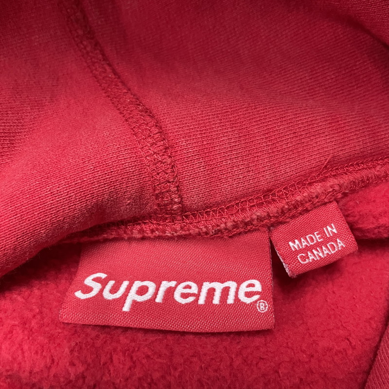 【現状渡し品】【メンズ】 SUPREME シュプリーム BOXLOGO HOODED SWEATSHIRT ボックスロゴ フーディ スウェット 長袖 トップス 149-260615-sa-01-tei サイズ：L カラー：レッド 万代Net店