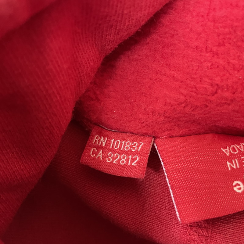 【現状渡し品】【メンズ】 SUPREME シュプリーム BOXLOGO HOODED SWEATSHIRT ボックスロゴ フーディ スウェット 長袖 トップス 149-260615-sa-01-tei サイズ：L カラー：レッド 万代Net店