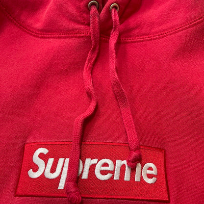 【現状渡し品】【メンズ】 SUPREME シュプリーム BOXLOGO HOODED SWEATSHIRT ボックスロゴ フーディ スウェット 長袖 トップス 149-260615-sa-01-tei サイズ：L カラー：レッド 万代Net店