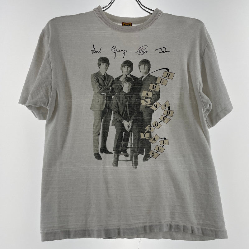 【中古品】【メンズ】 HUMANMADE ヒューマンメイド BEATLES TEE HM28TE001 ビートルズ Ｔシャツ 半袖 トップス 142-260617-sa-02-tei サイズ：M カラー：ホワイト 万代Net店