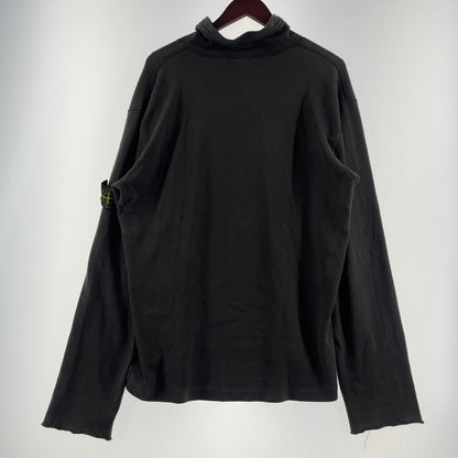 【中古品】【メンズ】 STONE ISLAND ストーン アイランド 00's HALF ZIP SWEAT 2000年 ハーフ ジップ スウェット 長袖 トップス 141-260617-sa-01-tei サイズ：L カラー：グレー 万代Net店