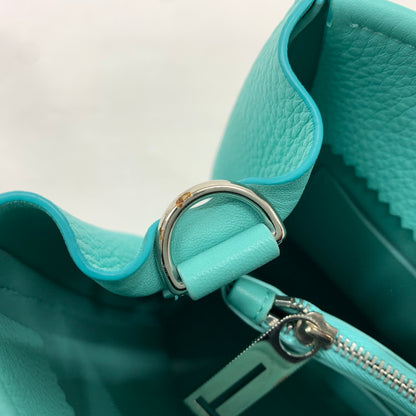 【中古品】【メンズ/レディース】 Tiffany & Co. ティファニー バイカラー2WAY トートバッグ カバン カラーブロック レザーバッグ 180-260622-ko-01-tei カラー：ホワイト/ブルー 万代Net店