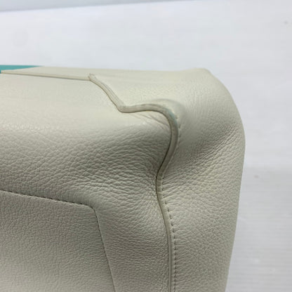 【中古品】【メンズ/レディース】 Tiffany & Co. ティファニー バイカラー2WAY トートバッグ カバン カラーブロック レザーバッグ 180-260622-ko-01-tei カラー：ホワイト/ブルー 万代Net店
