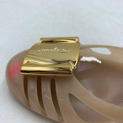 【現状渡し品】【レディース】 Salvatore Ferragamo サルヴァトーレ・フェラガモ RUBBER PUMPS ラバーパンプス 靴 サンダルシューズ 167-260622-ko-21-tei サイズ：7 カラー：ベージュ 万代Net店