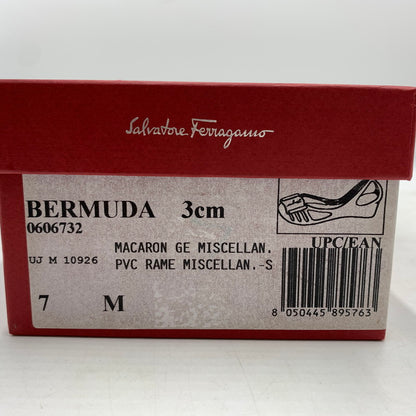 【現状渡し品】【レディース】 Salvatore Ferragamo サルヴァトーレ・フェラガモ RUBBER PUMPS ラバーパンプス 靴 サンダルシューズ 167-260622-ko-21-tei サイズ：7 カラー：ベージュ 万代Net店