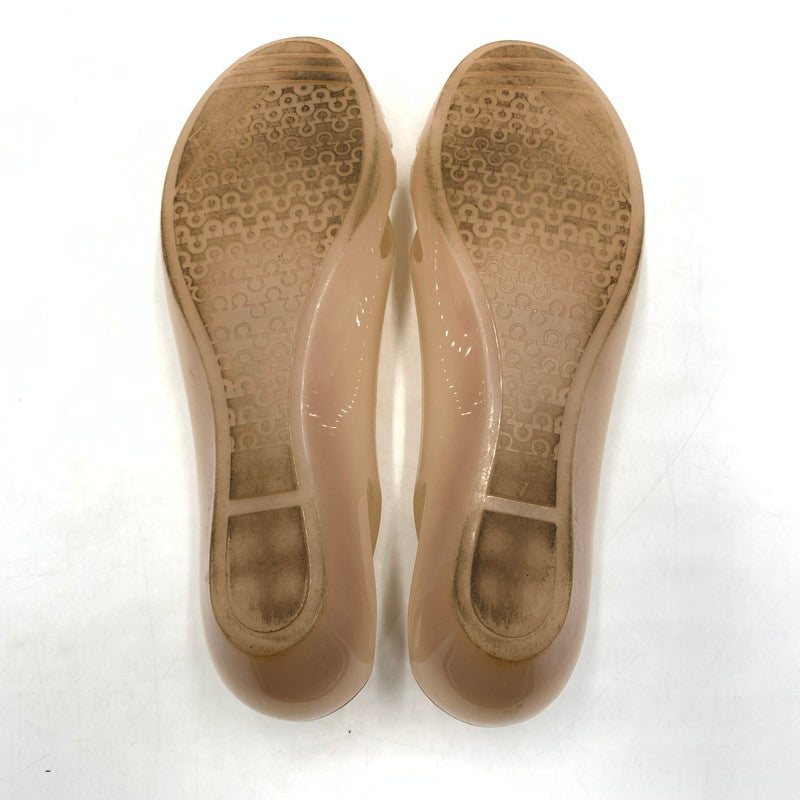 【現状渡し品】【レディース】 Salvatore Ferragamo サルヴァトーレ・フェラガモ RUBBER PUMPS ラバーパンプス 靴 サンダルシューズ 167-260622-ko-21-tei サイズ：7 カラー：ベージュ 万代Net店