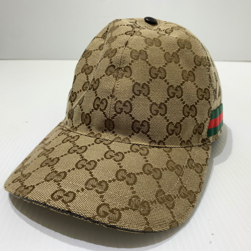 【現状渡し品】【メンズ】 GUCCI グッチ GG CANVAS BASEBALL CAP 200035 キャンバス ベースボール キャップ 帽子 183-260622-ko-14-tei サイズ：59cm カラー：柄 万代Net店