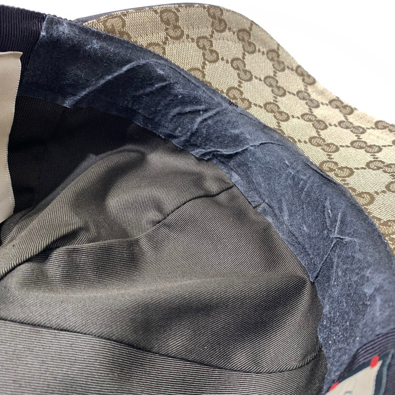 【現状渡し品】【メンズ】 GUCCI グッチ GG CANVAS BASEBALL CAP 200035 キャンバス ベースボール キャップ 帽子 183-260622-ko-14-tei サイズ：59cm カラー：柄 万代Net店