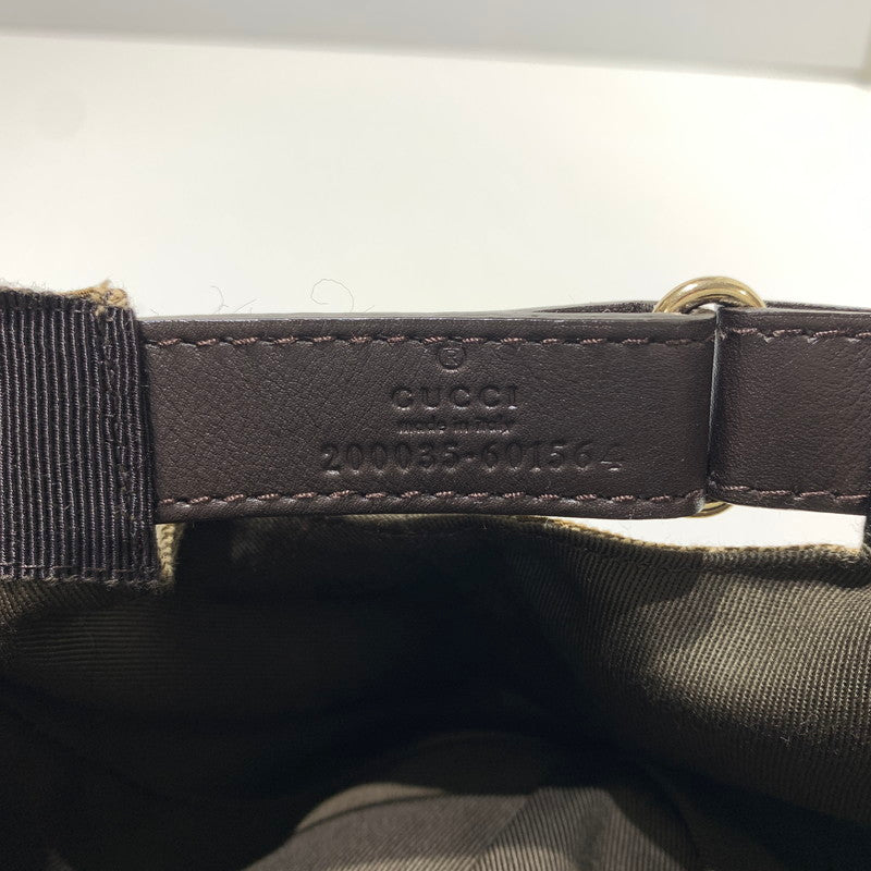 【現状渡し品】【メンズ】 GUCCI グッチ GG CANVAS BASEBALL CAP 200035 キャンバス ベースボール キャップ 帽子 183-260622-ko-14-tei サイズ：59cm カラー：柄 万代Net店