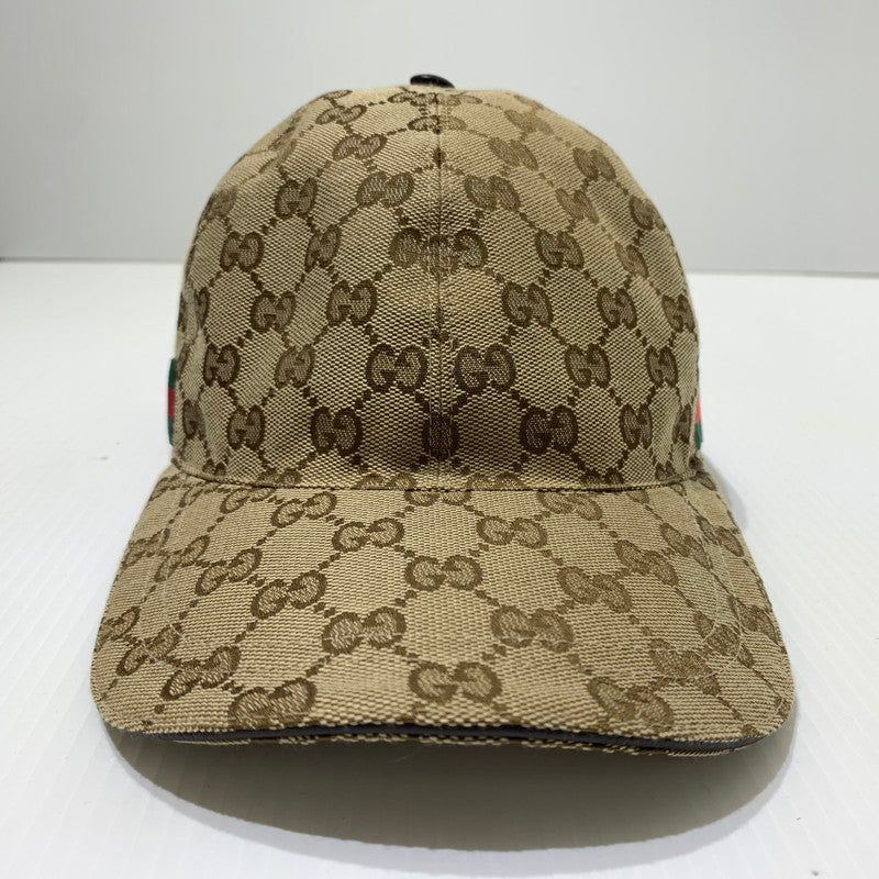 【現状渡し品】【メンズ】 GUCCI グッチ GG CANVAS BASEBALL CAP 200035 キャンバス ベースボール キャップ 帽子 183-260622-ko-14-tei サイズ：59cm カラー：柄 万代Net店