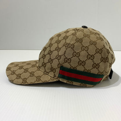 【現状渡し品】【メンズ】 GUCCI グッチ GG CANVAS BASEBALL CAP 200035 キャンバス ベースボール キャップ 帽子 183-260622-ko-14-tei サイズ：59cm カラー：柄 万代Net店
