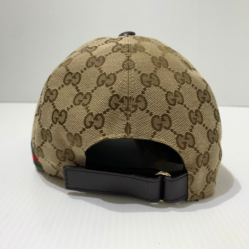 【現状渡し品】【メンズ】 GUCCI グッチ GG CANVAS BASEBALL CAP 200035 キャンバス ベースボール キャップ 帽子 183-260622-ko-14-tei サイズ：59cm カラー：柄 万代Net店