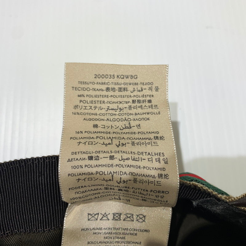 【現状渡し品】【メンズ】 GUCCI グッチ GG CANVAS BASEBALL CAP 200035 キャンバス ベースボール キャップ 帽子 183-260622-ko-14-tei サイズ：59cm カラー：柄 万代Net店