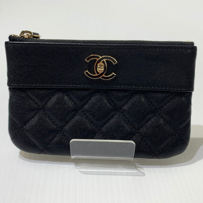 【中古品】【メンズ/レディース】 CHANEL シャネル LAMBSKIN MATELASSE POUCH ラムスキン マトラッセポーチ 財布 小物入れ 181-260622-ko-10-tei カラー：ブラック 万代Net店