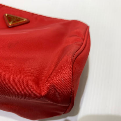 【現状渡し品】【メンズ/レディース】 PRADA プラダ NYLON POUCH ナイロンポーチ アクセサリー 小物入れ 182-260622-ko-12-tei カラー：レッド 万代Net店