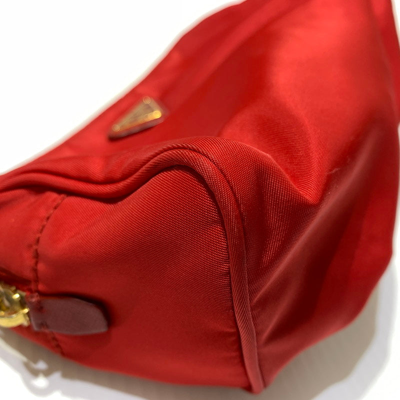 【現状渡し品】【メンズ/レディース】 PRADA プラダ NYLON POUCH ナイロンポーチ アクセサリー 小物入れ 182-260622-ko-12-tei カラー：レッド 万代Net店