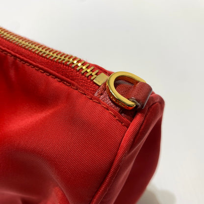 【現状渡し品】【メンズ/レディース】 PRADA プラダ NYLON POUCH ナイロンポーチ アクセサリー 小物入れ 182-260622-ko-12-tei カラー：レッド 万代Net店