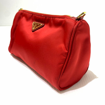 【現状渡し品】【メンズ/レディース】 PRADA プラダ NYLON POUCH ナイロンポーチ アクセサリー 小物入れ 182-260622-ko-12-tei カラー：レッド 万代Net店