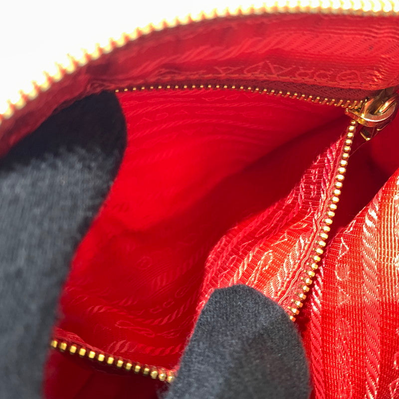 【現状渡し品】【メンズ/レディース】 PRADA プラダ NYLON POUCH ナイロンポーチ アクセサリー 小物入れ 182-260622-ko-12-tei カラー：レッド 万代Net店