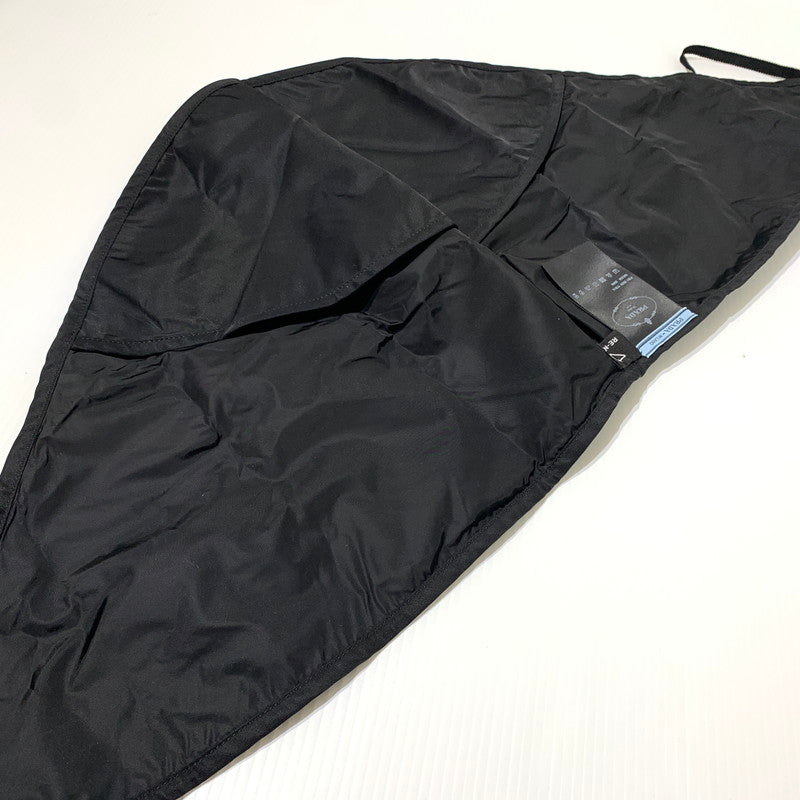 【中古品】【メンズ/レディース】 PRADA プラダ RENYLON SCARF ナイロン スカーフ アクセサリー 183-260622-ko-07-tei サイズ：110 カラー：ブラック 万代Net店