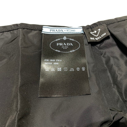 【中古品】【メンズ/レディース】 PRADA プラダ RENYLON SCARF ナイロン スカーフ アクセサリー 183-260622-ko-07-tei サイズ：110 カラー：ブラック 万代Net店