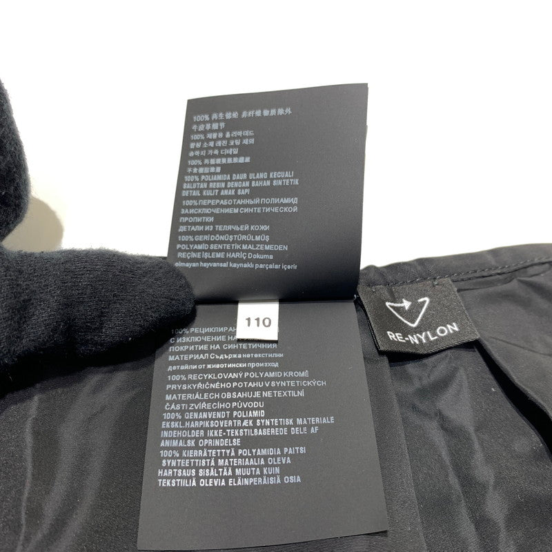 【中古品】【メンズ/レディース】 PRADA プラダ RENYLON SCARF ナイロン スカーフ アクセサリー 183-260622-ko-07-tei サイズ：110 カラー：ブラック 万代Net店