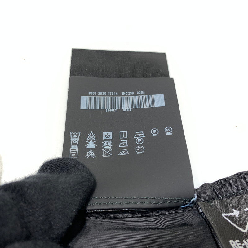 【中古品】【メンズ/レディース】 PRADA プラダ RENYLON SCARF ナイロン スカーフ アクセサリー 183-260622-ko-07-tei サイズ：110 カラー：ブラック 万代Net店