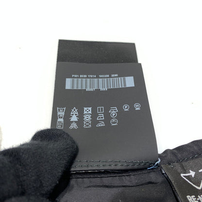 【中古品】【メンズ/レディース】 PRADA プラダ RENYLON SCARF ナイロン スカーフ アクセサリー 183-260622-ko-07-tei サイズ：110 カラー：ブラック 万代Net店