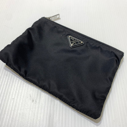 【中古品】【メンズ/レディース】 PRADA プラダ RENYLON SCARF ナイロン スカーフ アクセサリー 183-260622-ko-07-tei サイズ：110 カラー：ブラック 万代Net店