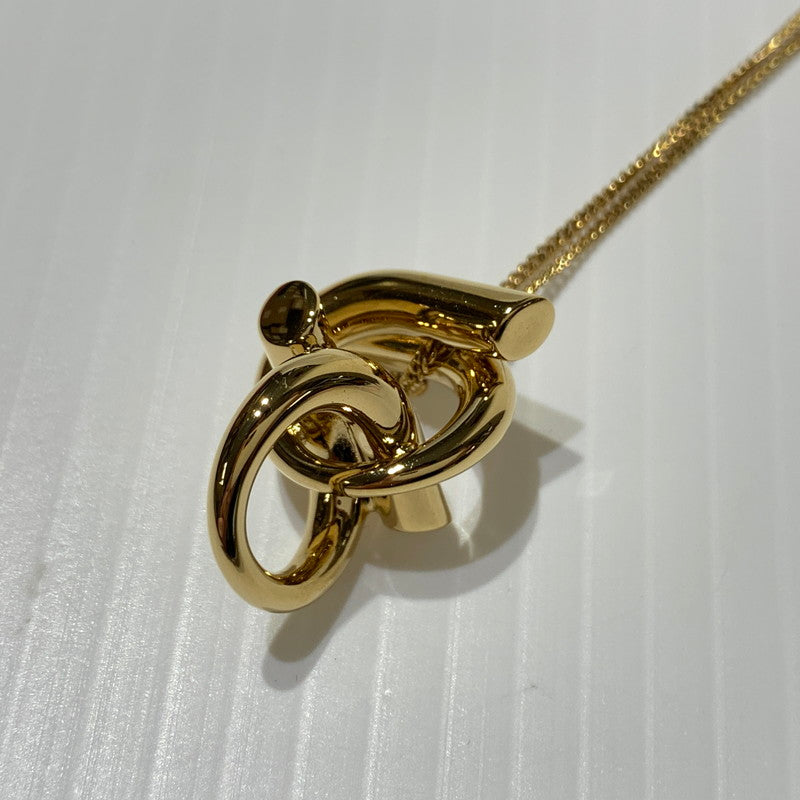 【中古品】【メンズ/レディース】 FERRAGAMO フェラガモ GANCINI NECKLACE ガンチーニ ネックレス アクセサリー ペンダント 182-260622-ko-09-tei カラー：ゴールド 万代Net店