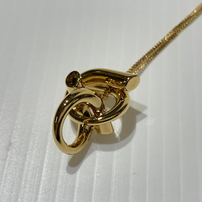 【中古品】【メンズ/レディース】 FERRAGAMO フェラガモ GANCINI NECKLACE ガンチーニ ネックレス アクセサリー ペンダント 182-260622-ko-09-tei カラー：ゴールド 万代Net店