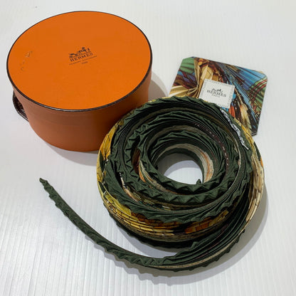 【中古品】【メンズ/レディース】 HERMES エルメス PLEATED SCARF プリーツスカーフ アクセサリー 183-260622-ko-05-tei カラー：柄 万代Net店